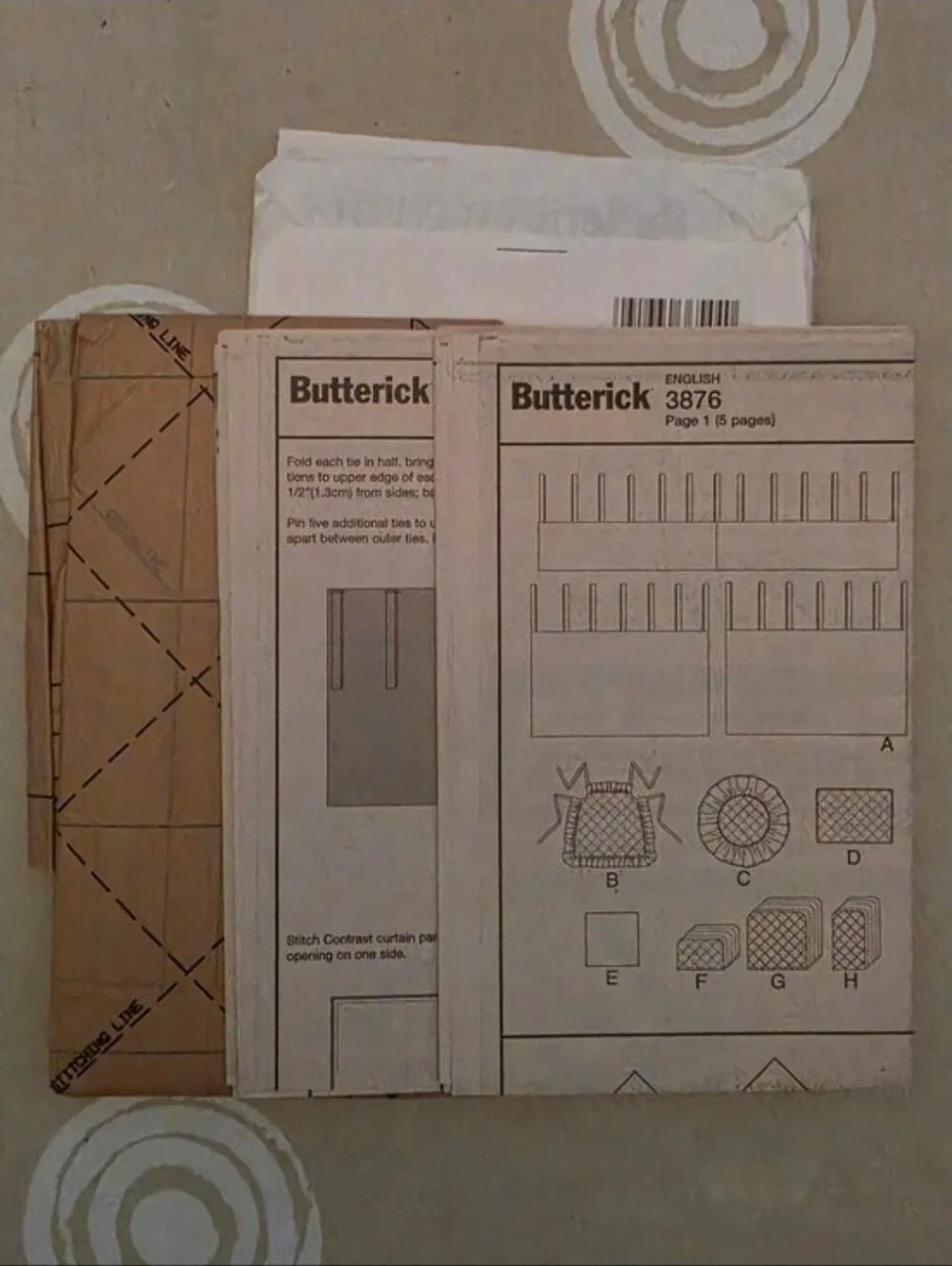 Sewing Pattern Curtains and Valance For The Kitchen Or Other Rooms
